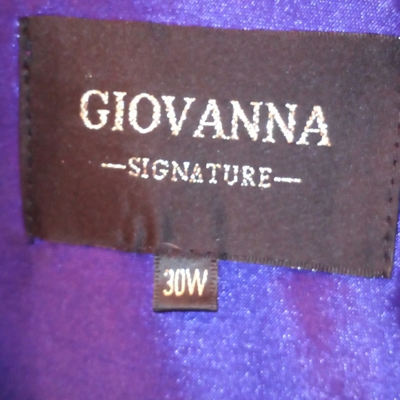 Giovanna blue metallic trench coat - Picture 4 of 4
